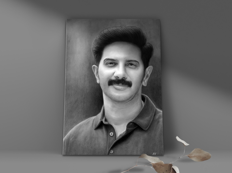 In my free time, I enjoy creating detailed pencil sketches both as a creative hobby and for commissioned work. One of my favorite pieces is a hand-drawn portrait sketch of Dulquer Salmaan, where I focused on capturing realistic expressions and fine pencil detailing.