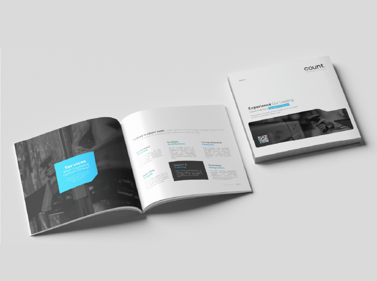 Creative company profile design with professional layout